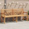 vidaXL Gartenbank Braun 180 x 60 x 90 cm Massivholz Teak