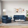 vidaXL Sofa Set 2 pcs Blau 175 x 82 x 80 cm Stoff