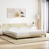 vidaXL Bettgestell "Dover" Creme 200x200 cm Stoff