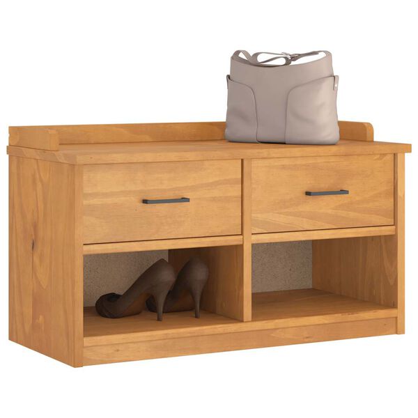 vidaXL Flurbank SANDNES 87x40x50 cm Massivholz Kiefer