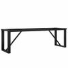 vidaXL Couchtisch-Gestell in O-Form 140x30x43 cm Stahl