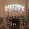 vidaXL Weihnachtsstern mit 432 LEDs Mehrfarbig 180 x 57 cm PVC