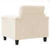 vidaXL Sessel Beige 60 cm Mikrofasergewebe