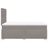 vidaXL Boxspringbett mit Matratze Taupe 120x190 cm Stoff