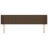 vidaXL Kopfteil mit Ohren Dunkelbraun 163x16x78/88 cm Stoff