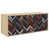 vidaXL Wandmontierter TV-Schrank OMMEN 102 x 33 x 40 cm Sonoma-Eiche