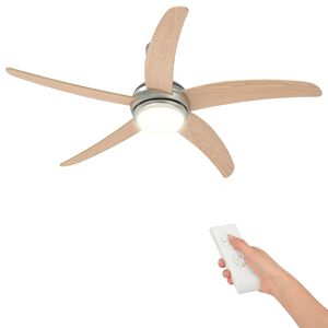 vidaXL Deckenventilator mit Licht &Oslash; 130 cm Sonoma