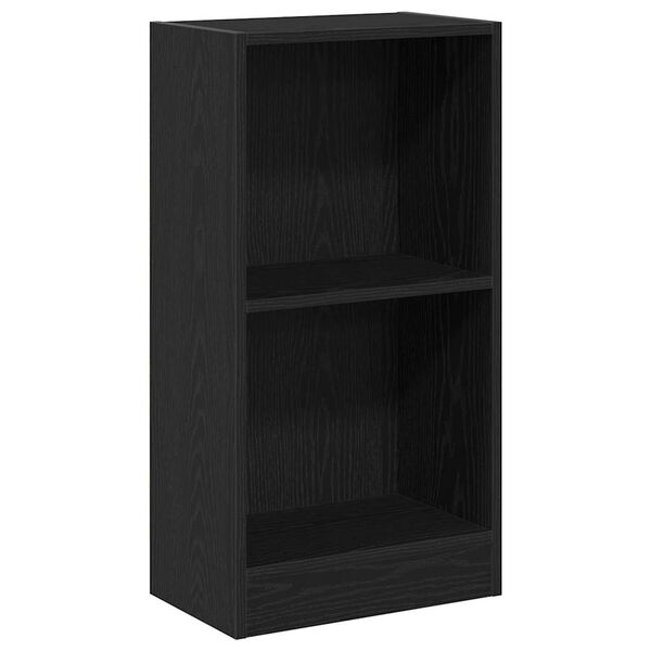 vidaXL Bücherregal Schwarz Eichen-Optik 40x24x76 cm Holzwerkstoff