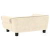vidaXL Hundesofa Creme 72x45x30 cm Pl&uuml;sch