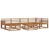 vidaXL Outdoor-Sofagarnitur 7 pcs Natur Massivholz Akazie