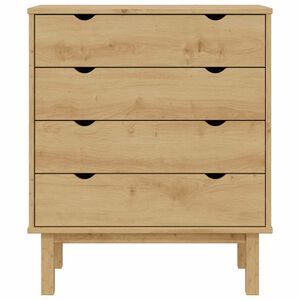 vidaXL Schubladenschrank OTTA 76,5x39,5x90 cm Massivholz
