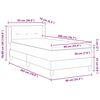 vidaXL Boxspringbett mit Matratze Dunkelblau 200 x 90 cm Samt