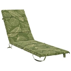 vidaXL Sonnenliege Kissen GEMERT 100 % Polyester Blattdesign