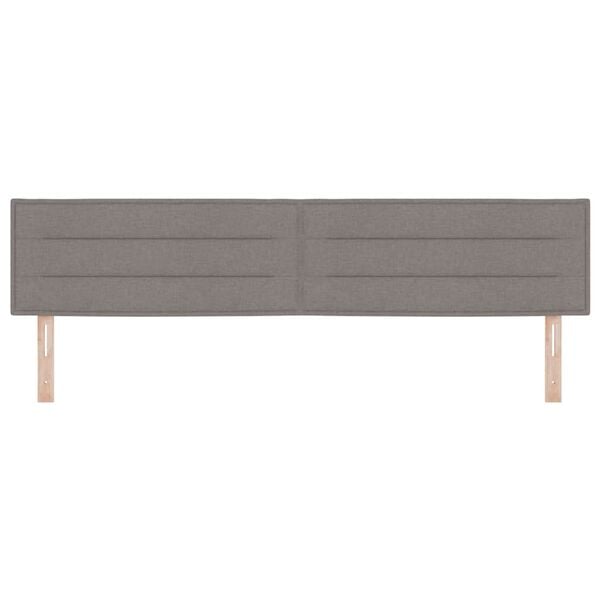 vidaXL Kopfteil Taupe 200 cm Stoff