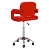 vidaXL Esszimmerstuhl Drehbar Rot Kunstleder