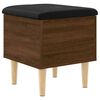 vidaXL Sitzbank mit Stauraum Braun Eichen-Optik 42x42x46 cm