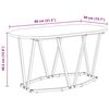 vidaXL Couchtisch Artisan-Eiche 80 x 40 x 40.5 cm Sperrholz und Metall