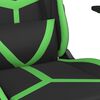 vidaXL Gaming-Stuhl mit Massagefunktion Schwarz und Gr&uuml;n Kunstleder