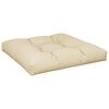 vidaXL Palettenkissen 2 Stk. Beige Stoff