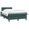 vidaXL Boxspringbett mit Matratze Dunkelgr&uuml;n 120x210 cm Samt