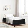 vidaXL Boxspringbett mit Matratze Schwarz 90 x 210 cm Stoff
