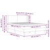 vidaXL Bettrahmen mit Matratze Hellgrau 140 x 200 cm Samt