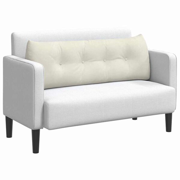 vidaXL R&uuml;ckenkissen Creme 140 x 24 x 50 cm Samt