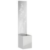vidaXL Garten Sichtschutz-Leinwand Silber 32 x 150 cm Verzinkter Stahl