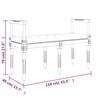 vidaXL Sitzbank Rosa 110x40x70 cm Samt