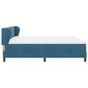 vidaXL Boxspringbett mit Matratze Dunkelblau 180 x 200 cm Samt