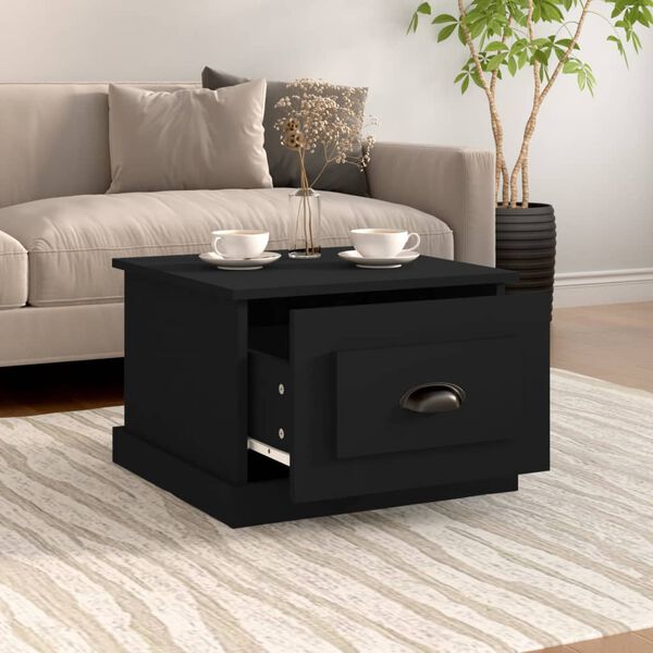 vidaXL Couchtisch Schwarz 50x50x35 cm Holzwerkstoff