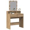 vidaXL Schminktisch Artisan-Eiche 80 x 41 x 144,5 cm Holzwerkstoff