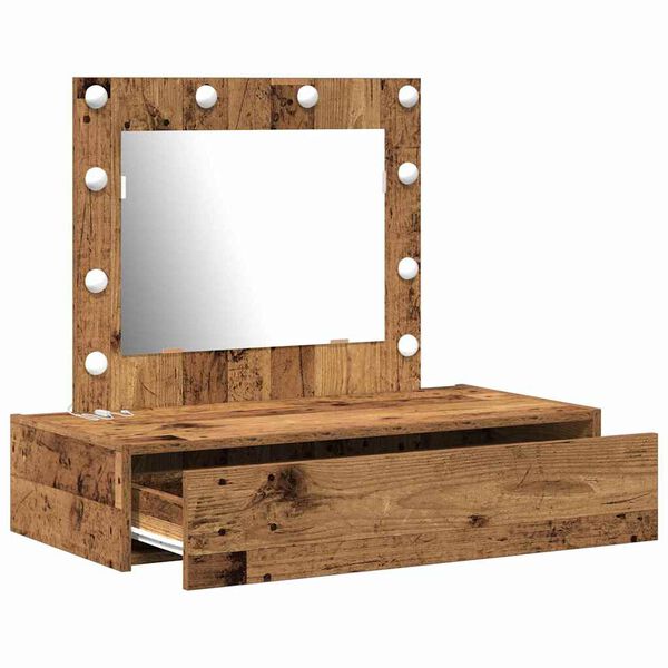 vidaXL Schminktisch mit Schubladen Braun 83 x 40 x 70 cm Holzwerkstoff