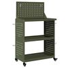 vidaXL Werkzeugwagen Olivgr&uuml;n 65 x 35 x 111 cm Kaltgewalzter Stahl