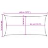 vidaXL Sonnensegel Hellgrau 4x2 m 100% Polyester Oxford