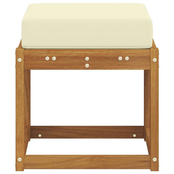 vidaXL Outdoor Hocker Bank Massivholz Akazie Natur