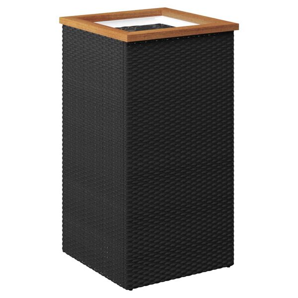 vidaXL Pflanzk&uuml;bel Schwarz 40x40x80 cm Poly Rattan