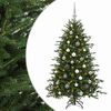 vidaXL K&uuml;nstlicher Weihnachtsbaum mit Weihnachtskugel 120 cm 150 LEDs