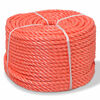 vidaXL Polypropylenseil 6 mm 200 m Orange