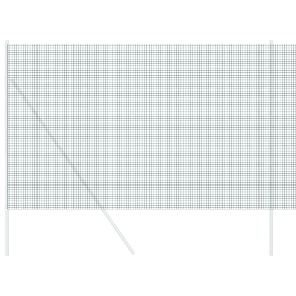 vidaXL Geschweißter Drahtzaun Grün 1,5 x 25 m Stahl