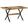 vidaXL Esstisch 140x70x76 cm Raues Mangoholz