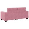 vidaXL Zweisitzer-Sofa Rosa 180x77x82 cm Samt