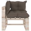 vidaXL 7-tlg. Garten-Lounge-Set aus Paletten mit Kissen Kiefernholz
