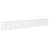 vidaXL Gabione mit Deckel 1200x50x150 cm Verzinktes Eisen