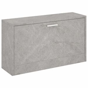 vidaXL Schuhbank Betongrau 80x24x45 cm Holzwerkstoff