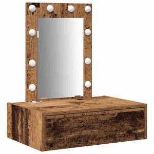 vidaXL Schminktisch mit Schubladen Braun 60 x 40 x 70 cm Holzwerkstoff