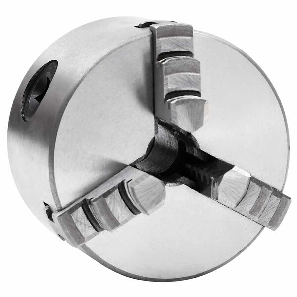 vidaXL 3-Backen-Drehfutter Selbstzentrierend 80 mm Stahl