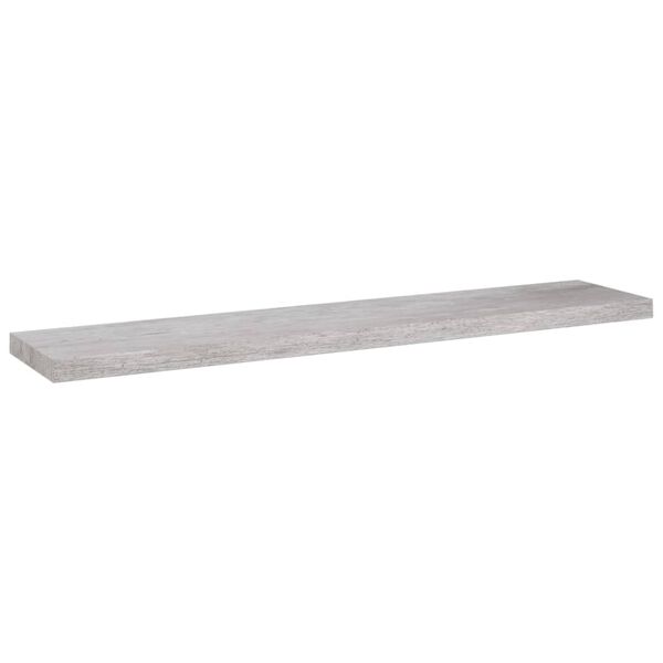 vidaXL Schweberegale 2 Stk. Betongrau 120x23,5x3,8 cm MDF