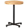 vidaXL Bistrotisch Rund Ø60x75 cm Raues Mangoholz