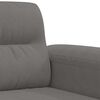 vidaXL 3-Sitzer-Sofa Dunkelgrau 180 cm Mikrofasergewebe